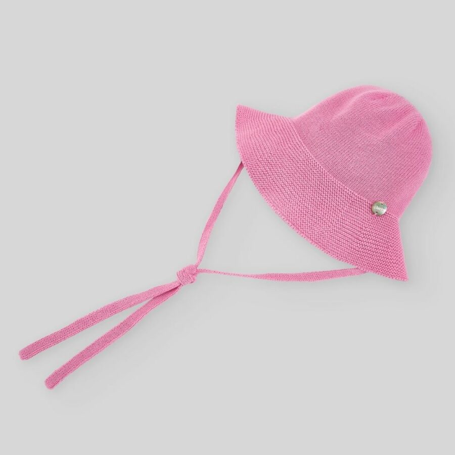 Sombrero punto bebé Esencial rosa chicle 040-121474 Paz Rodríguez