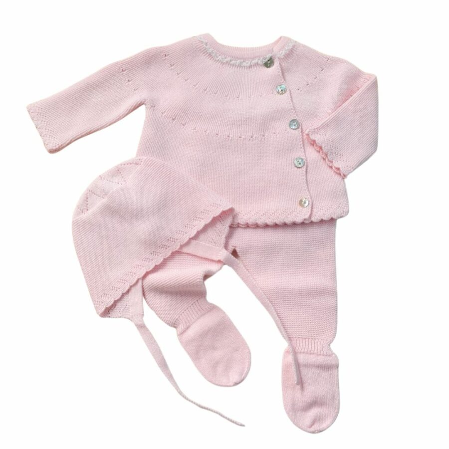 Conjunto punto niña Mawl rosa 004-10228 Martín Aranda