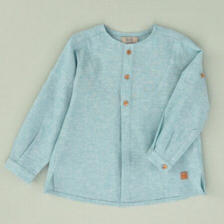 Blusa lisa bebé turquesa 01-50089 José Varón