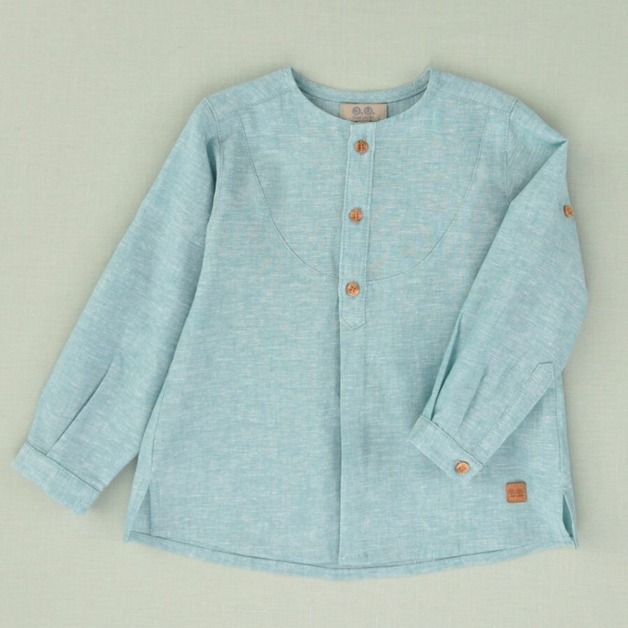 Blusa lisa bebé turquesa 01-50089 José Varón