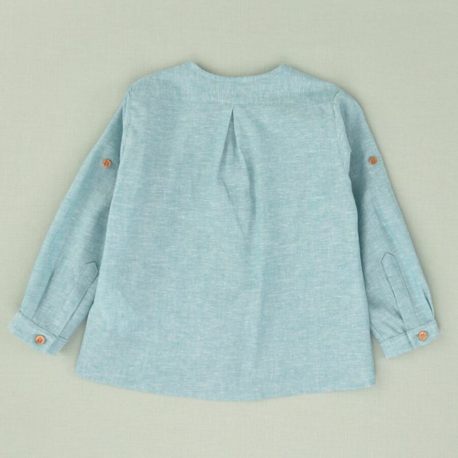 Blusa lisa bebé turquesa 01-50089 José Varón