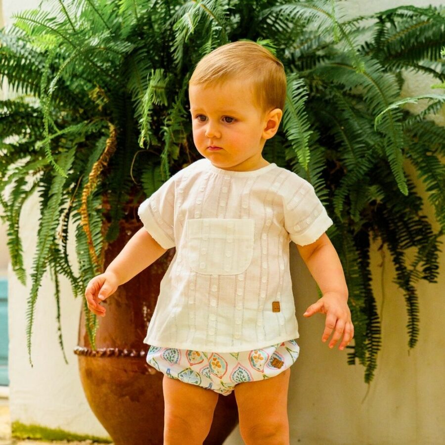 Blusa Mota bebé niño crudo 01-54041M José Varón