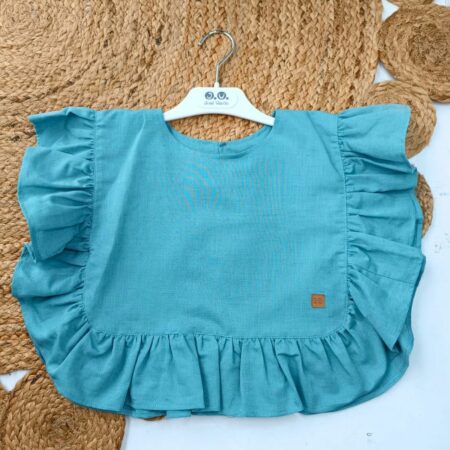 Blusa lino niña mint 01-54059 José Varón
