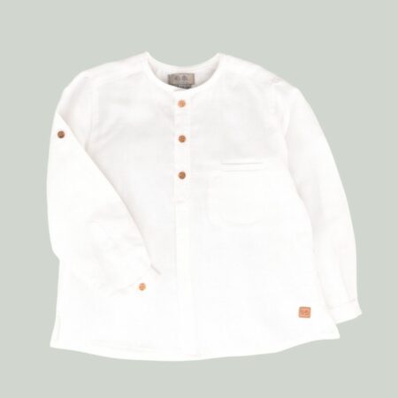 Blusa lino niño blanco 01-54063 José Varón