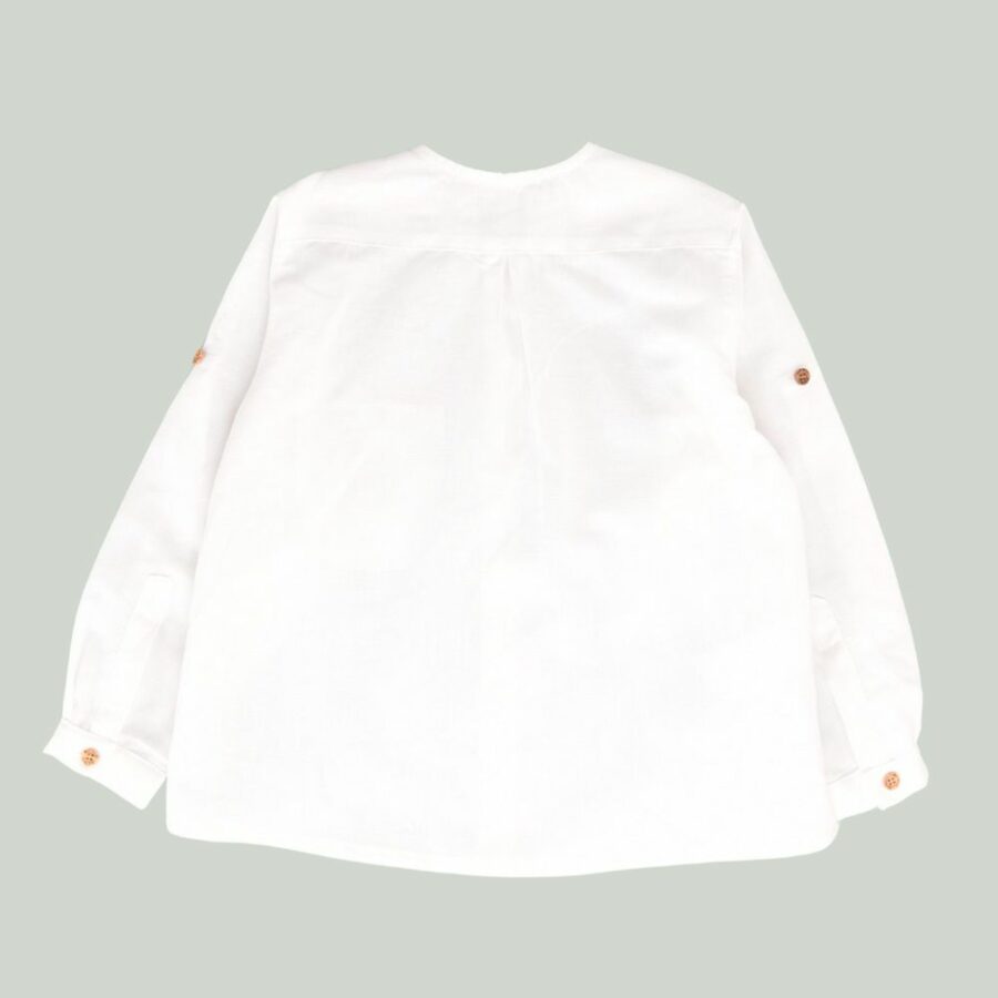 Blusa lino niño blanco 01-54063 José Varón