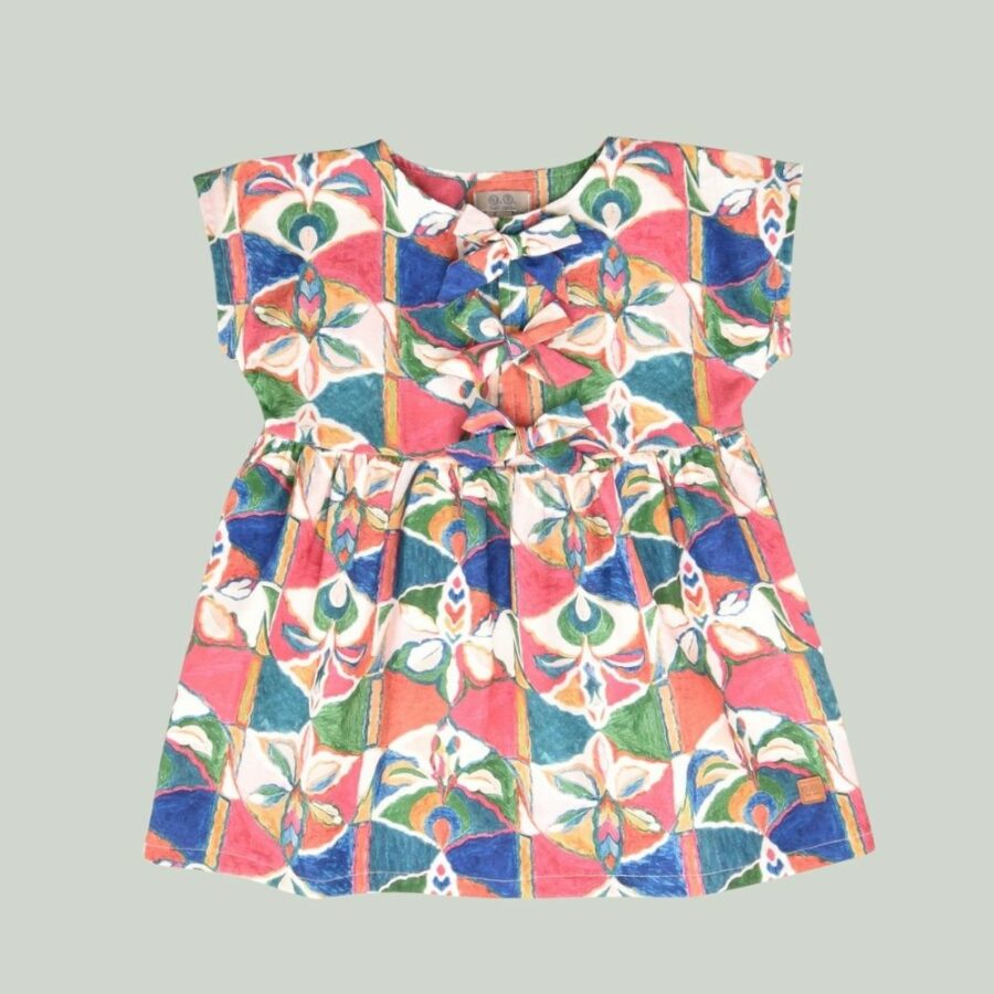 Vestido estampado niña 01-54070 José Varón