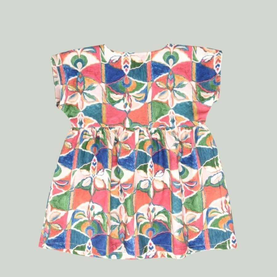 Vestido estampado niña 01-54070 José Varón