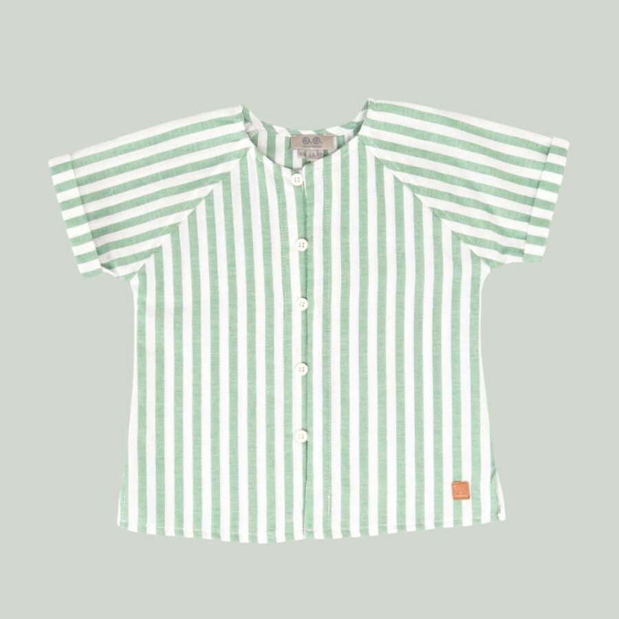 Blusa rayas niño verde 01-54071 José Varón