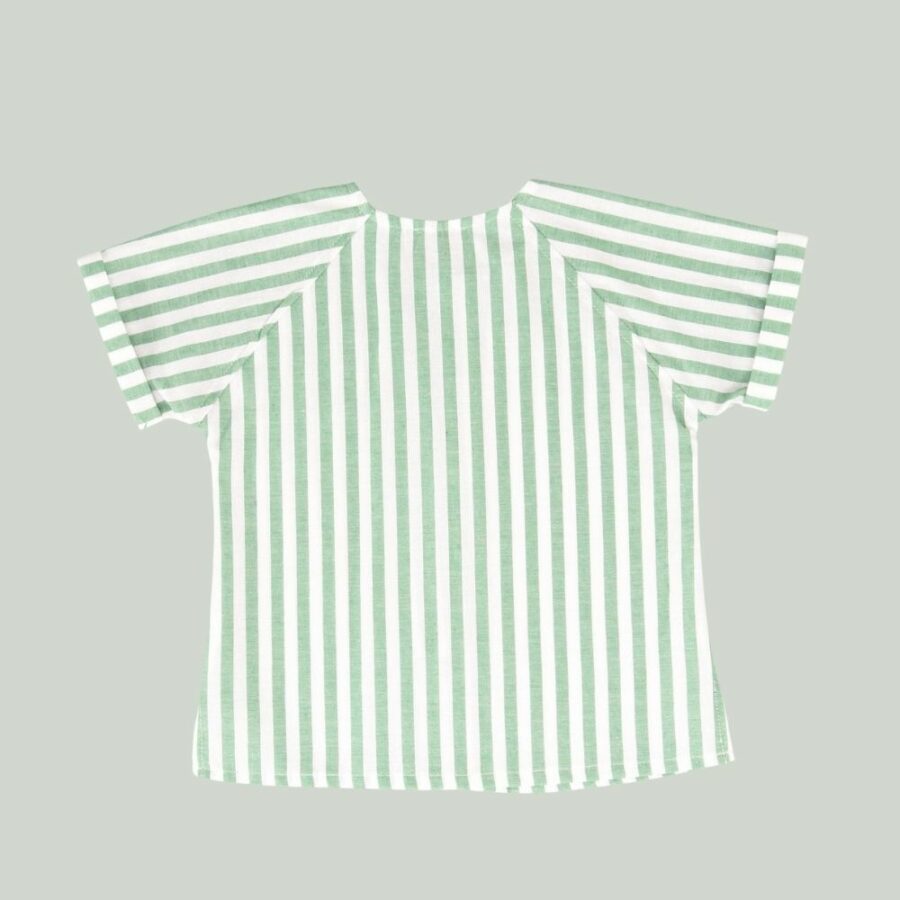 Blusa rayas niño verde 01-54071 José Varón