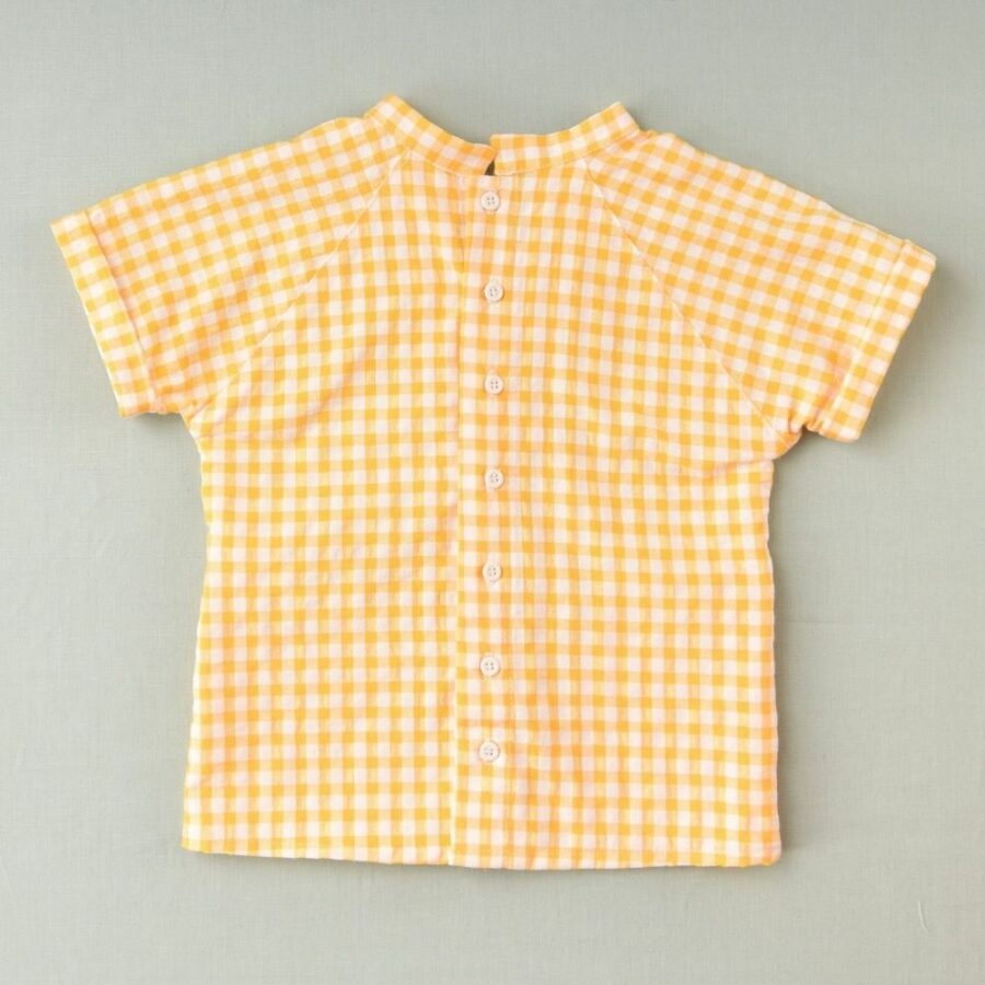Blusa vichy niño amarillo 01-54081 José Varón