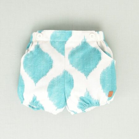 Pantalón rana rombo niño turquesa 01-54082 José Varón