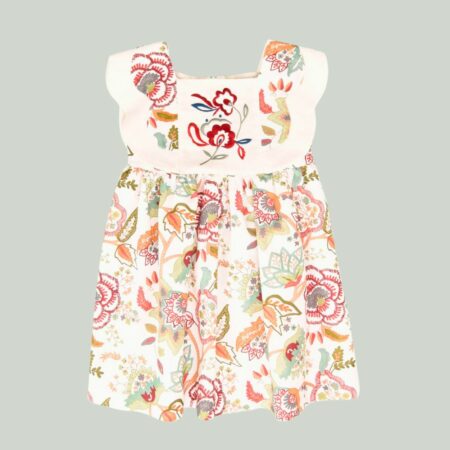 Vestido Flores niña 01-54032 José Varón