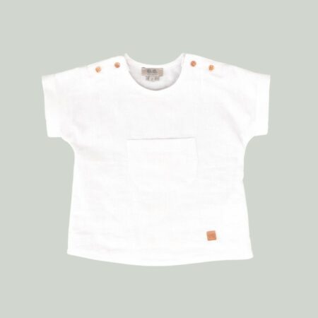Blusa lino niño blanco 01-54090 José Varón
