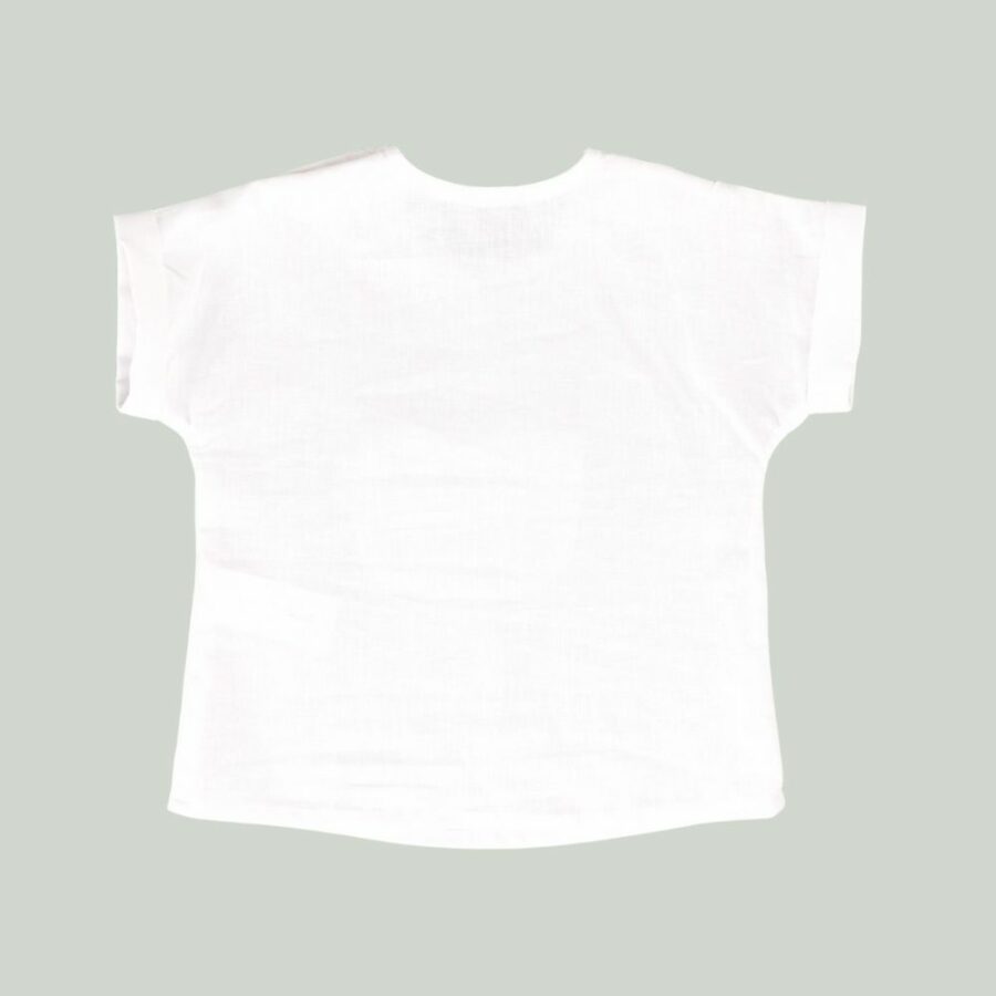 Blusa lino niño blanco 01-54090 José Varón
