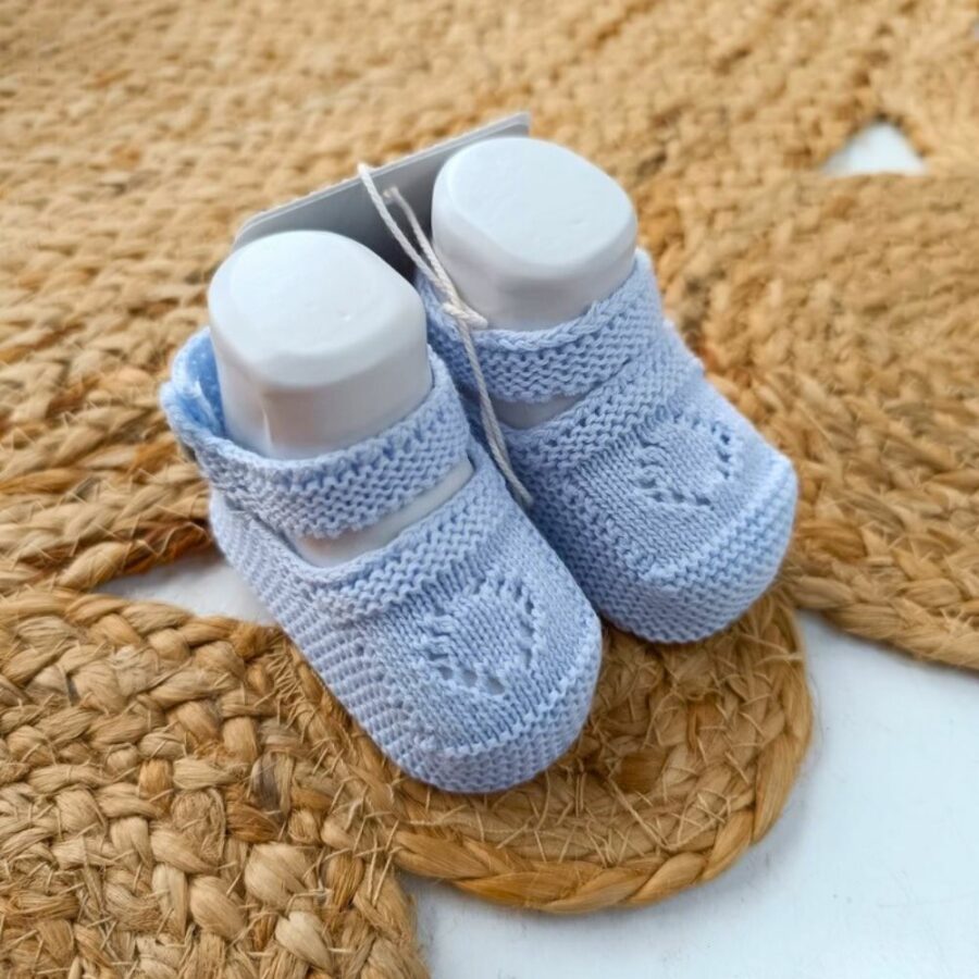 Patuco punto unisex Fiesole celeste bebé 023-10262 Martín Aranda