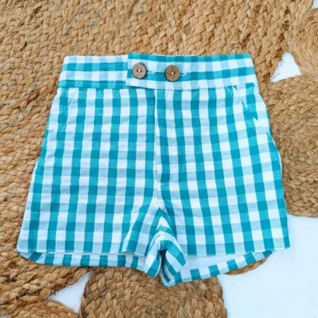 Pantalón Nico doble botón cerceta B6972 B646 Tartaleta